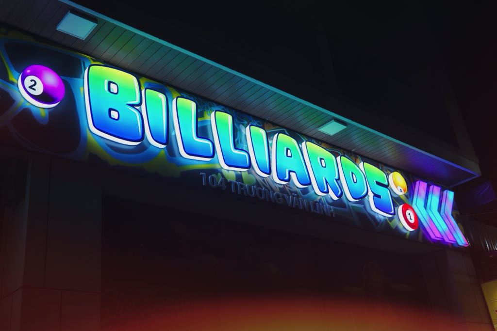 Trang Trí Quán Bida Đẹp Cho Joy Billiards - Nghệ An 1 Trang trí quán bida Joy Billiards Nghệ An