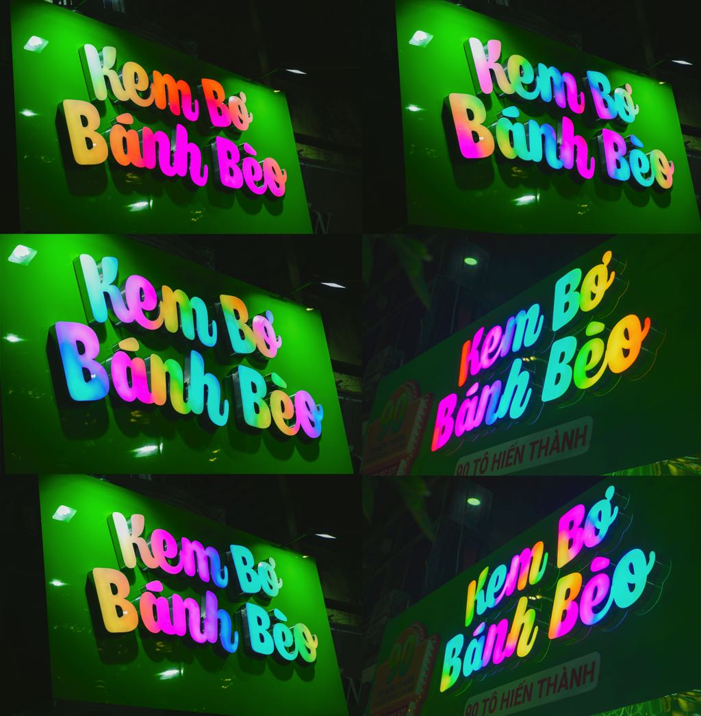 Thay Mới Biển Hiệu Kem Bơ Bánh Bèo – Nâng Cấp Diện Mạo Kinh Doanh 2 không gian hoàn thiện thay mới biển hiệu kem bơ bánh bèo