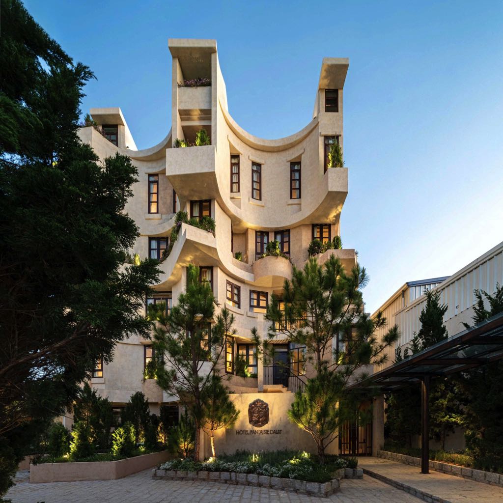 Vẽ Tranh Tường Khách Sạn Hôtel Fantaisie Tại Đà Lạt 1 vẽ tranh tường khách sạn