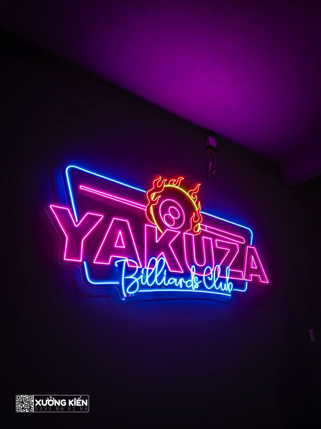 Hình Trang Trí Quán Bida Đẹp Dự Án Yakuza Billiards Bắc Giang 2 hình trang trí quán bida