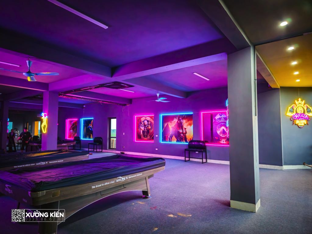 Hình Trang Trí Quán Bida Đẹp Dự Án Yakuza Billiards Bắc Giang 8 chi tiết trang trí quán bida đẹp dự án yakuza billiards bắc giang