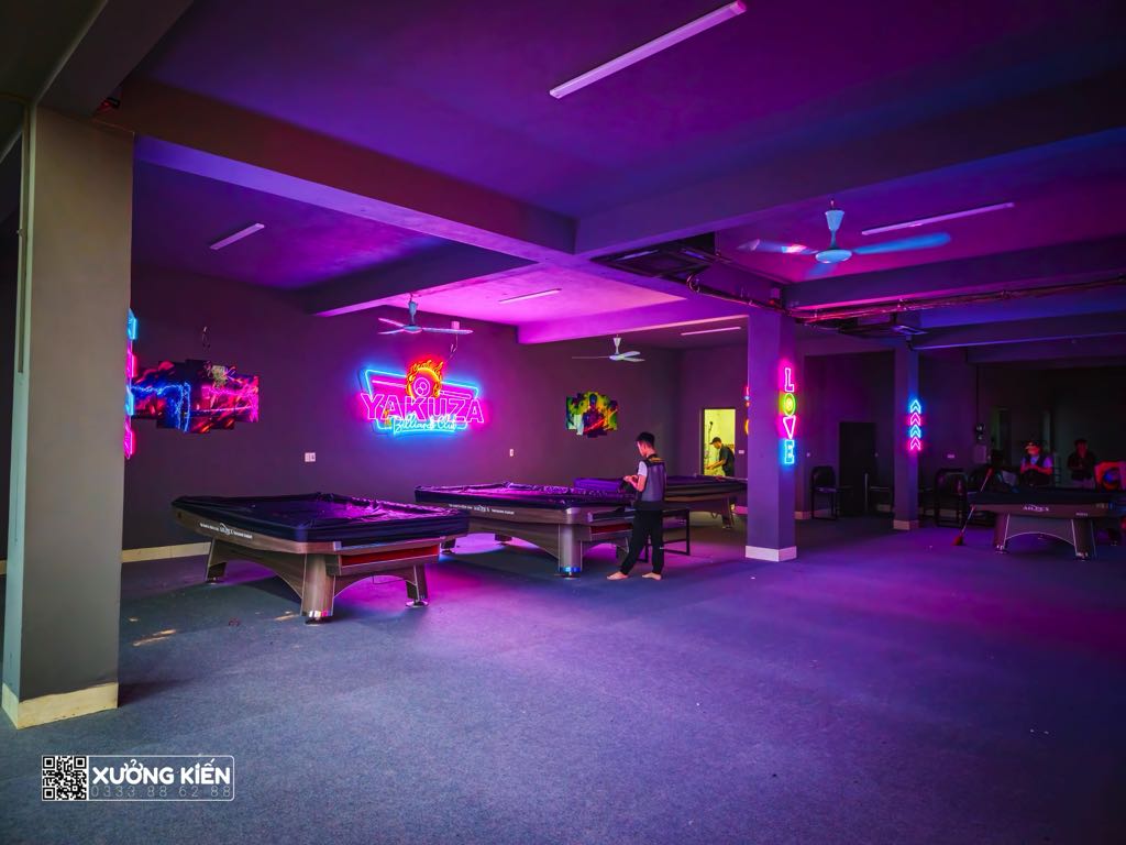 Hình Trang Trí Quán Bida Đẹp Dự Án Yakuza Billiards Bắc Giang 9 toàn cảnh quán bida đẹp dự án yakuza billiards bắc giang
