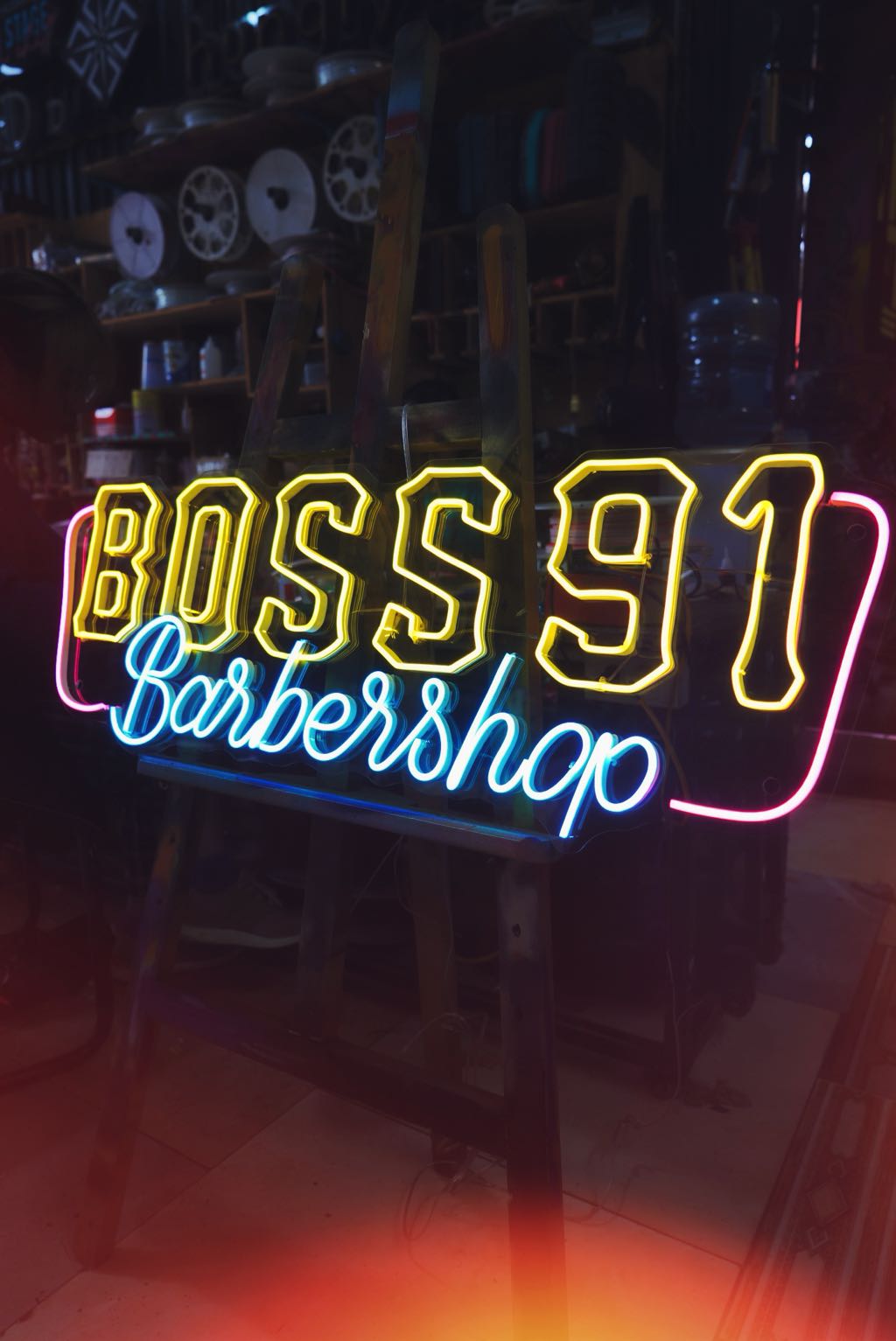 Vẽ Graffiti Cho Barbershop Boss 91 8 biển hiệu barbershop boss 91