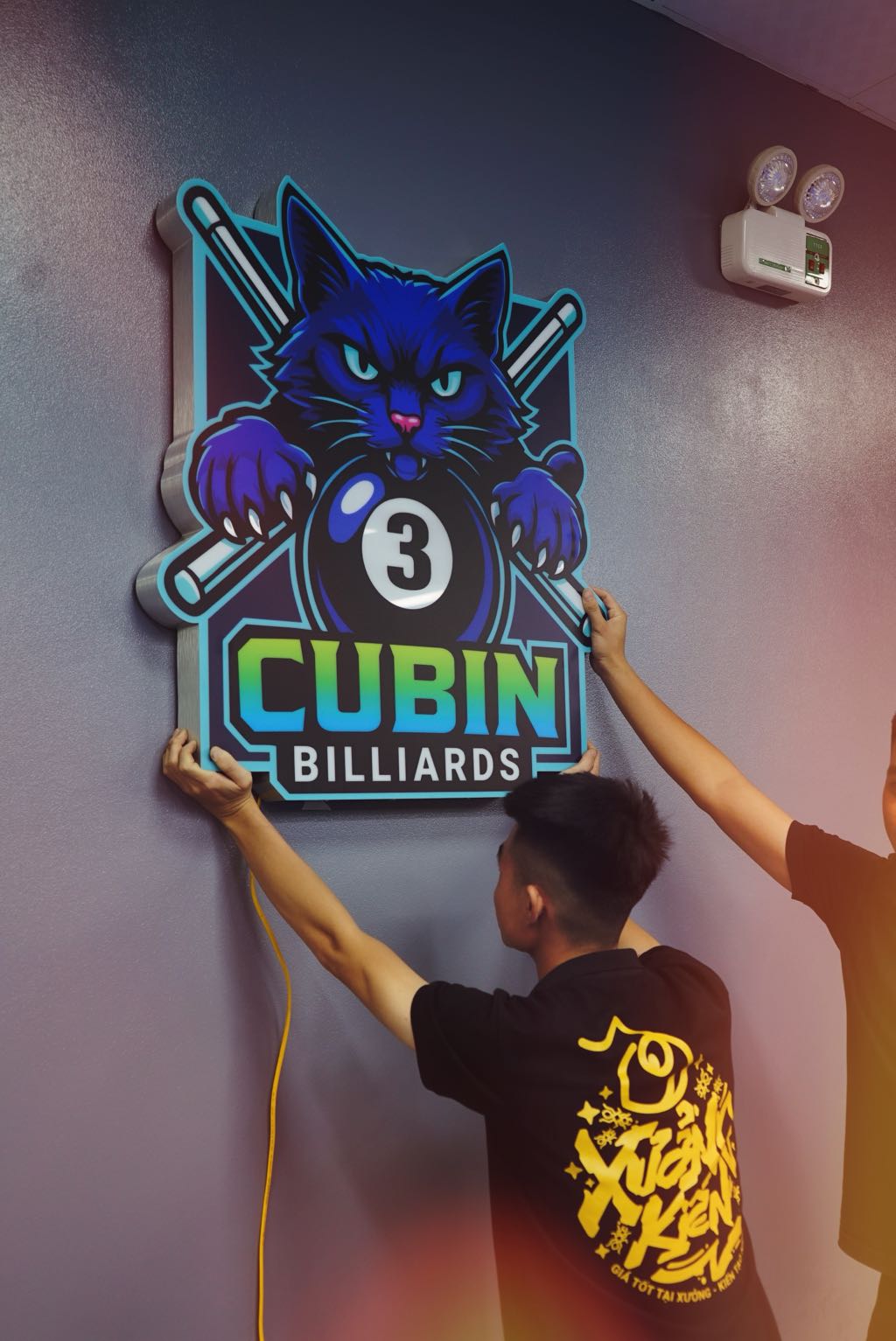 Bộ Tranh Trang Trí Quán Bida Cubin Billiards Tại Đông Anh 1 hình ảnh thi công bộ tranh trang trí quán bida cubin billiards tại đông
