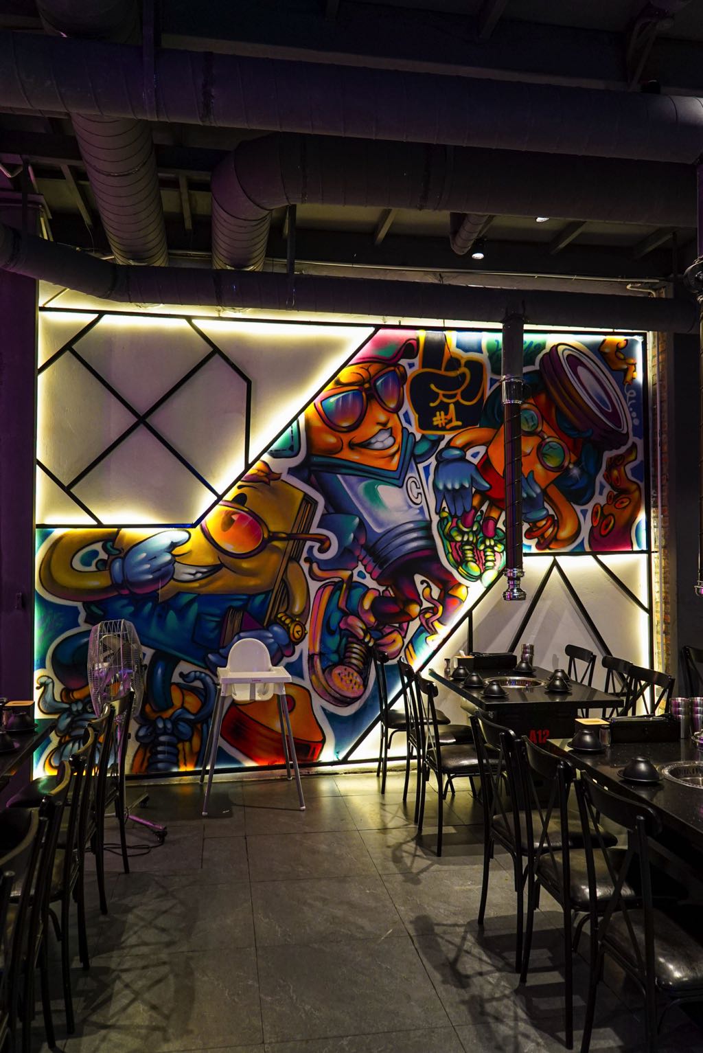 Vẽ Graffiti Tại Hà Nội Trang Trí Nhà Mono Nướng Than Hoa 5 không gian hoàn thiện hà nội trang trí nhà mono nướng than hoa