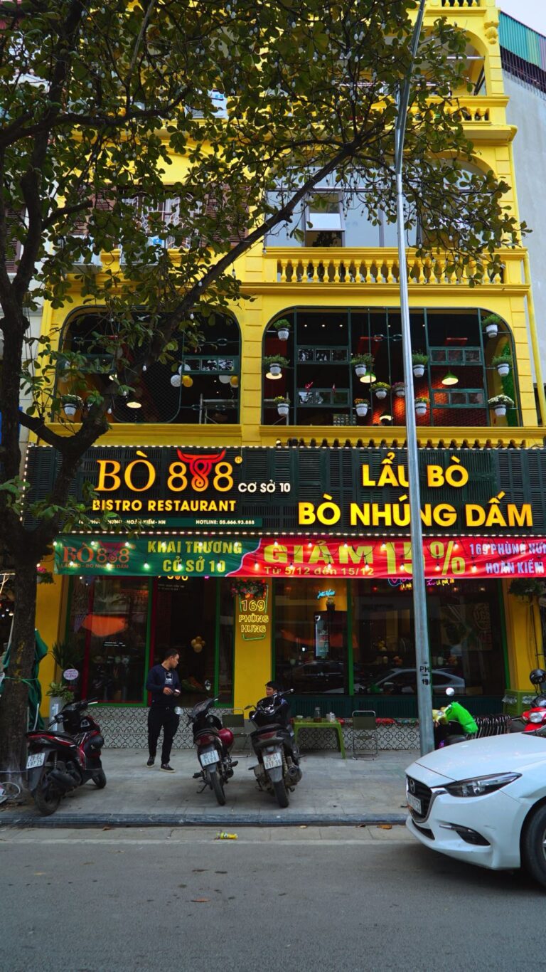 toàn cảnh nhà hàng bò 888
