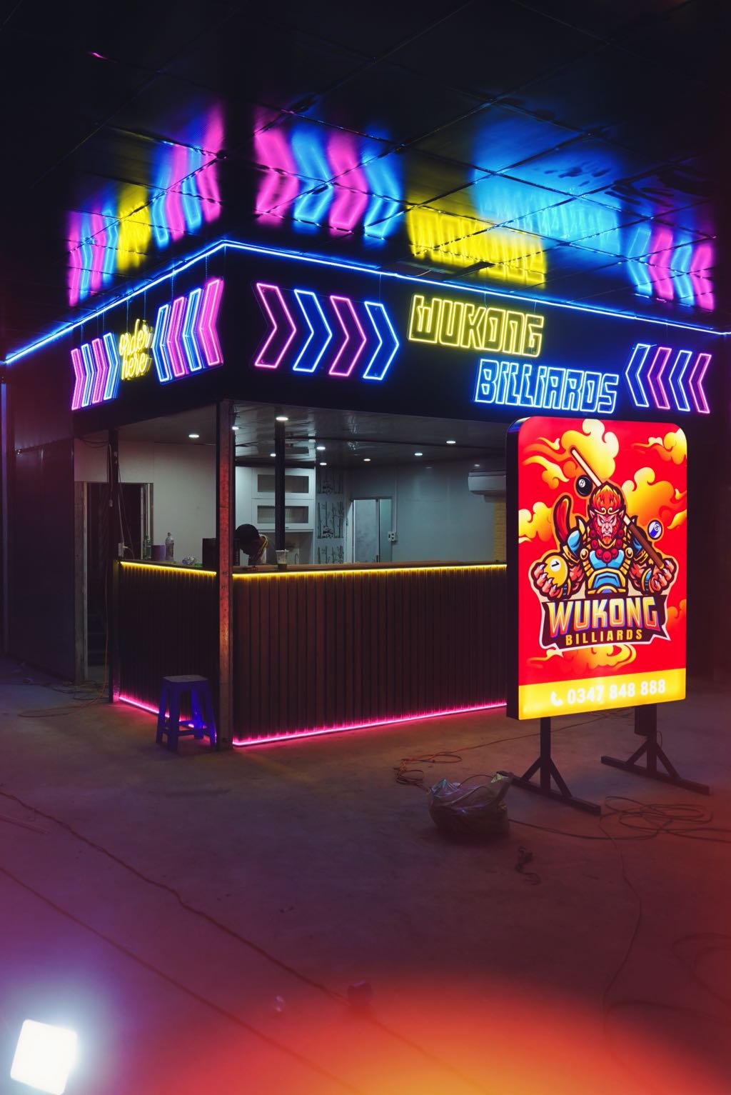 Trang Trí Phòng Bida Wukong Billiards Tại Hải Phòng 2 trang trí phòng bida