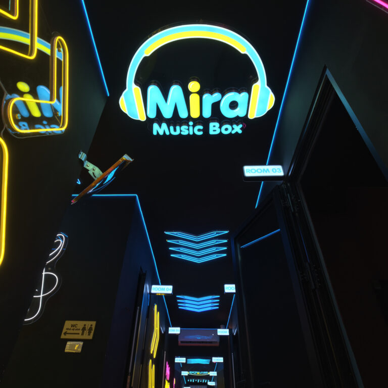 Trang trí Music Box Mira Tuyên Quang | Xưởng Kiến 1 Toàn cảnh dự án trang trí Music Box Mira Tuyên Quang