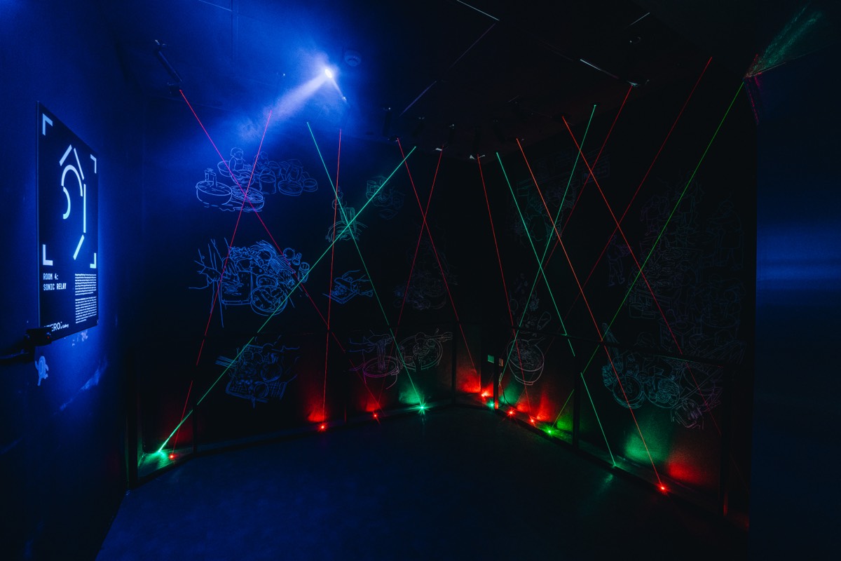 Thi Công Biển Hiệu Và Decor Trưng Bày Cho Zero Gallery Hà Nội 7 Phòng trải nghiệm laser với tường minh họa gia vị Việt tại Zero Gallery