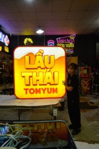 Lẩu Thái Tomyum illuminated freestanding/entrance sign